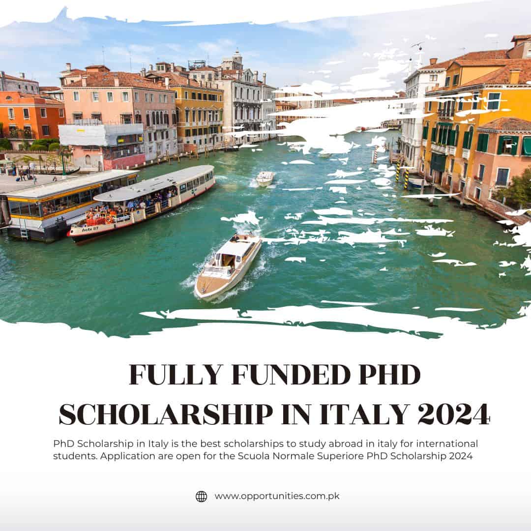 Fully Funded scholarship in Italy