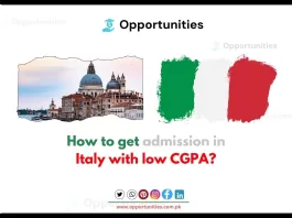 Low cgpa university in italy